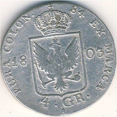 Пруссия 4 гроша 1803 год