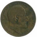 Великобритания 1/2 пенни 1907 год