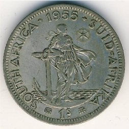 ЮАР 1 шиллинг 1955 год