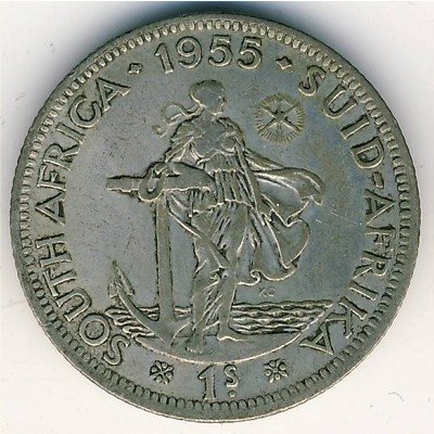 ЮАР 1 шиллинг 1955 год