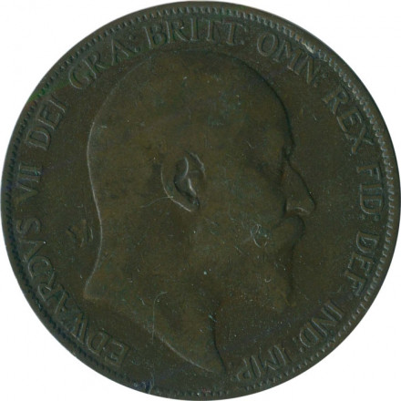 Великобритания 1 пенни 1907 год