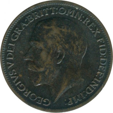 Великобритания 1 фартинг 1910 год - Король Эдуард VII