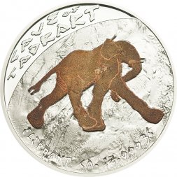 Ниуэ 1 доллар 2011 год - Наскальные рисунки. Слон