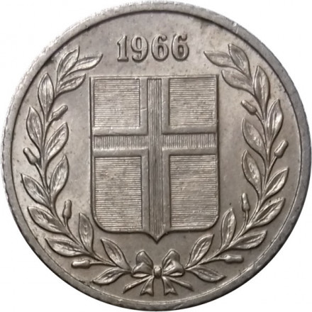 Исландия 25 эйре 1966 год