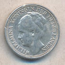 Монета Кюрасао 1/10 гульдена 1947 год