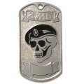 Жетон личный ДМБ (череп в черном берете)