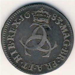 Великобритания 3 пенса 1683 год