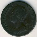 Великобритания 1/2 пенни 1749 год
