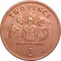 Гибралтар 2 пенса 2009 год
