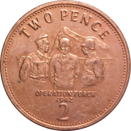 Гибралтар 2 пенса 2009 год