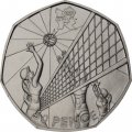 Великобритания 50 пенсов 2011 год - Волейбол