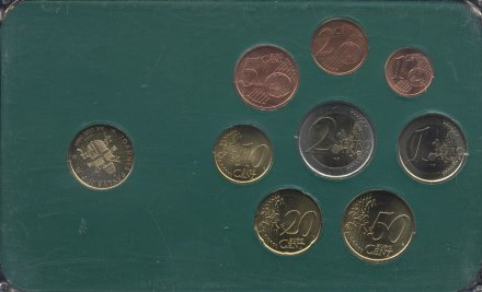 Евро серия Италии 2002-2006 года (9 монет)