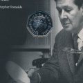 Великобритания 50 пенсов 2013 год - 100 лет со дня рождения Кристофера Айронсайда (в буклете)