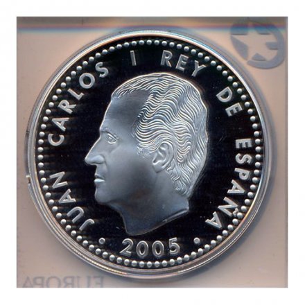 Испания 10 евро 2005 год - Евросоюз (в оригинальной капсуле)