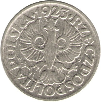Польша 10 грошей 1923 год (никель, магнитная)