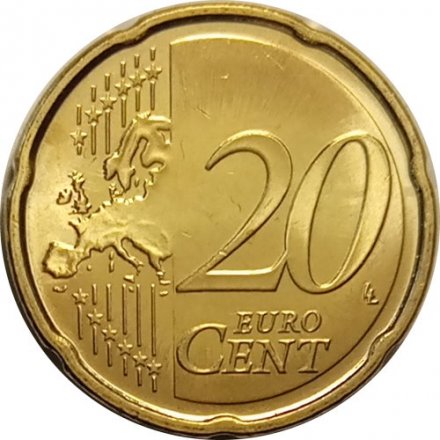 Эстония 20 евроцентов 2011 год UNC
