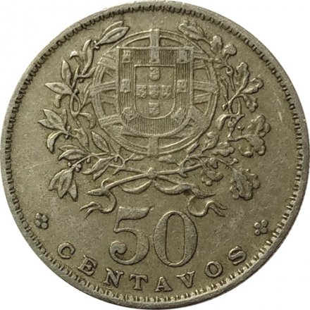 Португалия 50 сентаво 1963 год