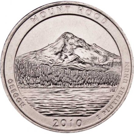 США 25 центов 2010 год - Национальный лес Маунт Худ (D)
