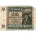 Веймарская Республика 5000 марок 1922 год - VG