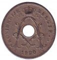 Бельгия 10 сантимов 1920 год KONINGRIJK BELGIE