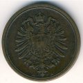 Германия 1 пфенниг 1874 год (A)