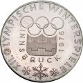 Австрия 100 шиллингов 1974 год - XII зимние Олимпийские Игры, Инсбрук 1976. Олимпийская эмблема