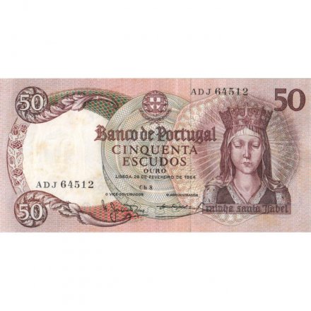 Португалия 50 эскудо 1964 год - VF-XF