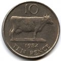 Гернси 10 пенсов 1984 год