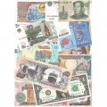 Набор из 56 банкнот разных стран мира с 1964 по 2022 год выпуска (UNC)