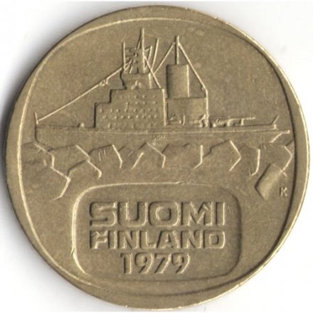 Финляндия 5 марок 1979 год - Ледокол Урхо