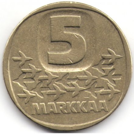 Финляндия 5 марок 1979 год - Ледокол Урхо