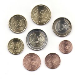 Набор из 8 евромонет Австрия 2007-2007 год