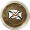 Наградная медаль от начальника главного штаба ВМФ России. Вице-адмирал Воложинский А.О. Главное командование ВМФ России