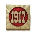 Значок 1917 Октябрь. Революция  (клеймо СМЗ)