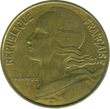 Франция 20 сантимов 1981 год - Марианна