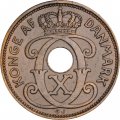 Дания 2 эре 1936 год - Король Кристиан X