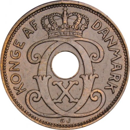 Дания 2 эре 1936 год - Король Кристиан X