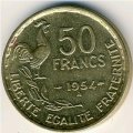 Франция 50 франков 1954 год