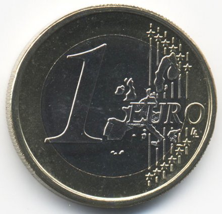 Греция 1 евро 2010 год - Сова
