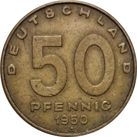 ГДР 50 пфеннигов 1950 год