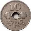 Дания 10 эре 1931 год - Король Кристиан X