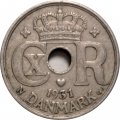 Дания 10 эре 1931 год - Король Кристиан X