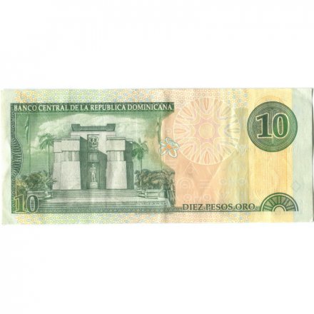 Доминикана 10 песо 2000 год - XF