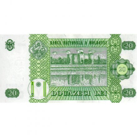Молдавия 20 лей 2013 год - Замок UNC