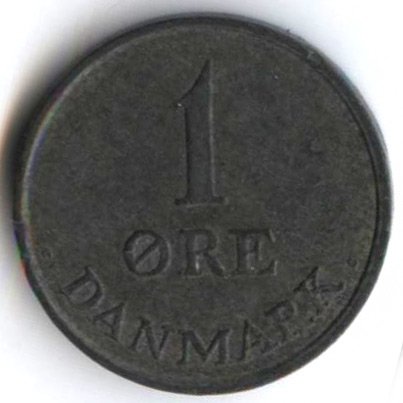 Дания 1 эре 1949 год