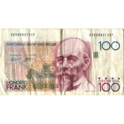 Бельгия 100 франков 1982-1994 год - Портрет архитектора Хендрика Бейарта - VF