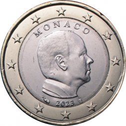 Монако 1 евро 2023 год 