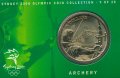 Австралия 5 долларов 2000 год - Олимпийские игры в Сиднее. Стрельба из лука