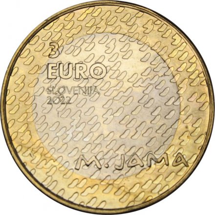 Словения 3 евро 2022 год - 150 лет со дня рождения Матия Яма