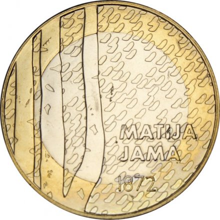 Словения 3 евро 2022 год - 150 лет со дня рождения Матия Яма